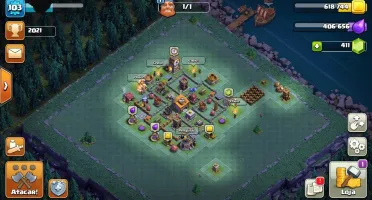 Conta Clash Of Clans Cv 9 e Cc 6