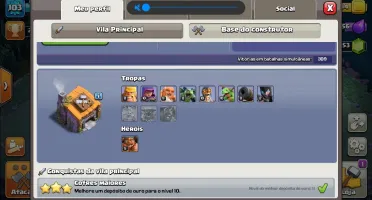 Conta Clash Of Clans Cv 9 e Cc 6