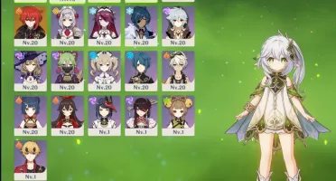 Nahida, Keqing, Diluc, Jean e banner garantido Ar20