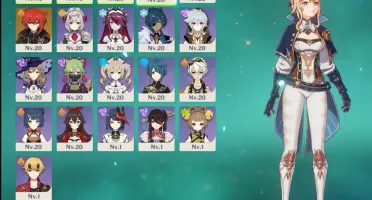 Nahida, Keqing, Diluc, Jean e banner garantido Ar20