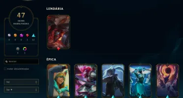 Conta League of Legends Full Acesso - 74 Champs e 47 Skins