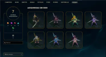 Conta bronze 4 com 70 Champs e 45 Skins
