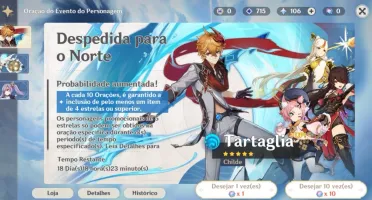 genshin impact rank 38 diluc e outros
