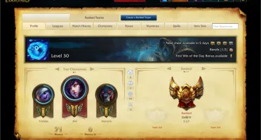 Conta LoL Br Gold V - MMR Alto com e-mail