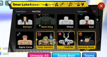 Anime fighters conta upada