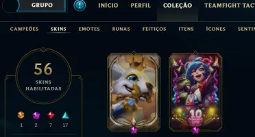 Conta de League of Legends TOP SKINS RARAS