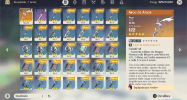 GENSHIN IMPACT - DILUC + ARMA 5 ESTRELAS