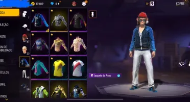 conta de free fire muito gemada