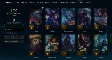 Prata 1 com 70 Champs e 9 Skins