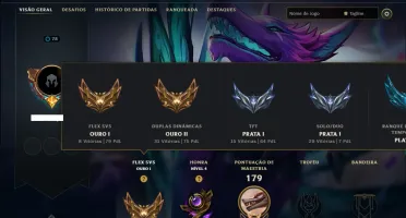 Prata 1 com 70 Champs e 9 Skins