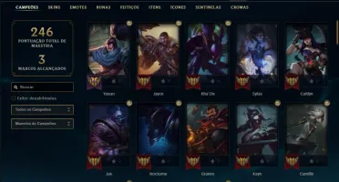 Conta platina 1 com 76 champs e 81 skins + (Ryze Triunfante)