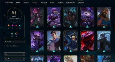 Conta platina 1 com 76 champs e 81 skins + (Ryze Triunfante)