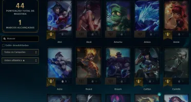 conta lol unranked 64 skins, 1 lendária