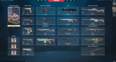 Conta valorant com skins boas maior elo ascendente 1