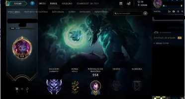CONTA LEAGUE OF LEGENDS DIAMANTE 1 31 SKINS 76 CAMPEÕES