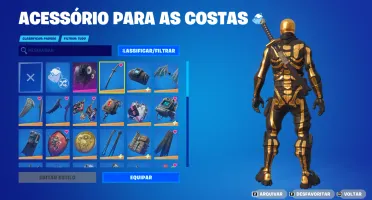 Conta fortnite + epic com 67 skins e passe da quarta temp