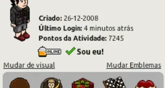 Conta Habbo 2008 - Pet com 5245 Dias - Traxmachine Azul