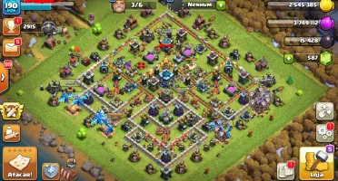 Conta Clash Of Clans cv13 quase full muro fraco, 6construtor