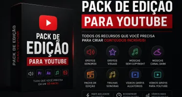Mega Pack Edição Youtube Completo Sonoros, Visuais, Música..