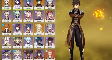 Conta (AR50) Ayaka C1, Raiden, Zhongli, Tartaglia, Diluc