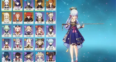 Conta (AR50) Ayaka C1, Raiden, Zhongli, Tartaglia, Diluc