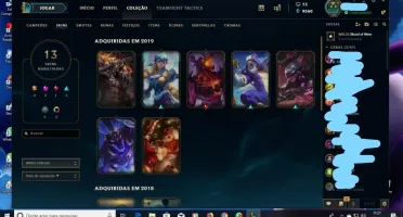 Conta league of legends Plat1