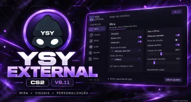 YSY Cheat External para CS2 — Aimbot, ESP, Radar e outros...