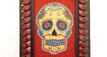 Quadro Caveira Mexicana #3