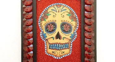 Quadro Caveira Mexicana #3