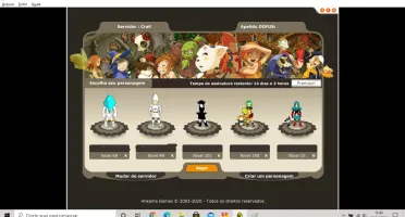 Vendo cra lv 190 Craill Dofus retro