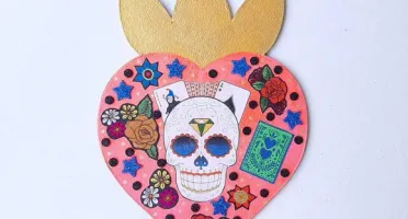 Enfeite de Parede Caveira Mexicana