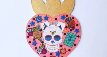Enfeite de Parede Caveira Mexicana