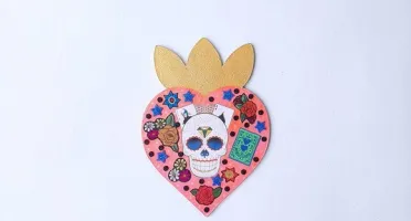Enfeite de Parede Caveira Mexicana