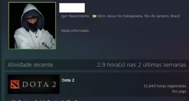 Conta de Dota 2 com anos nivel 184 com 5.800k.