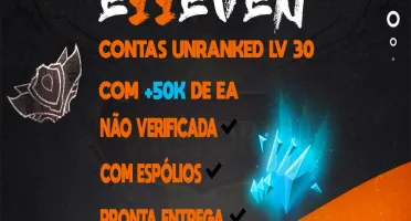 CONTAS SMURF 30 UNRANKED NÃO VERIFICADAS