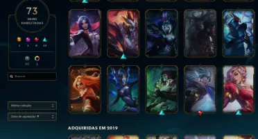 CONTA LEAGUE OF LEGENDS (LEVEL 449 GOLD IV) - 73 SKINS