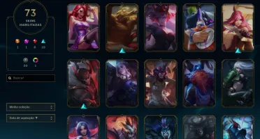 CONTA LEAGUE OF LEGENDS (LEVEL 449 GOLD IV) - 73 SKINS