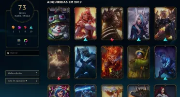 CONTA LEAGUE OF LEGENDS (LEVEL 449 GOLD IV) - 73 SKINS