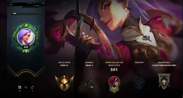 CONTA LEAGUE OF LEGENDS (LEVEL 449 GOLD IV) - 73 SKINS