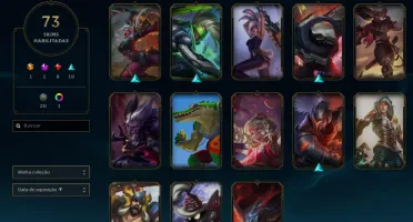 CONTA LEAGUE OF LEGENDS (LEVEL 449 GOLD IV) - 73 SKINS