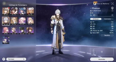 Conta Honkai Star Rail Ar 30 Com Phainon + Archer