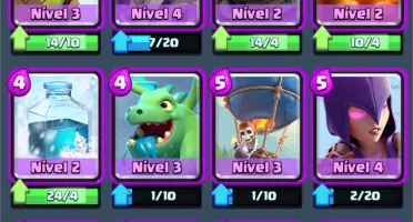 Clash Royale lvl 10, 8 cartas lendárias