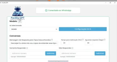 Facilita GPT e Gemini, Bot Wh4ts4pp com Integração IA Grátis