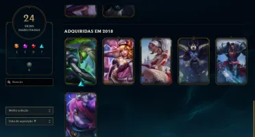 Conta lol gold 2 - lvl 198 - 24 Skins (Sona ultimate)