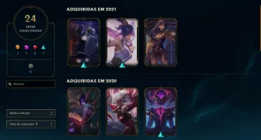 Conta lol gold 2 - lvl 198 - 24 Skins (Sona ultimate)