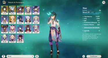 Genshin Impact - Xiao + EULA + AMOS + Cortador de Jade