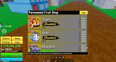 Conta Blox Fruits — Endgame / V4 / Frutas Permanentes / Ski