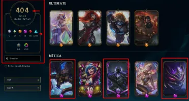 Main Sup 400 Skin Mono Thresh/lulu/sona[valor Desapego]