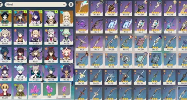 Genshin Impact - Venti, Shogun Raiden, Mona, Harpa Celestial