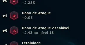 Conta com 20 páginas de runa e todos os campeões
